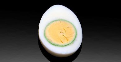 huevos cocidos verdes